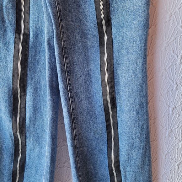 The Ragged Priest Wide Leg Zipped Jeans Size 24 - Picture 3 of 10